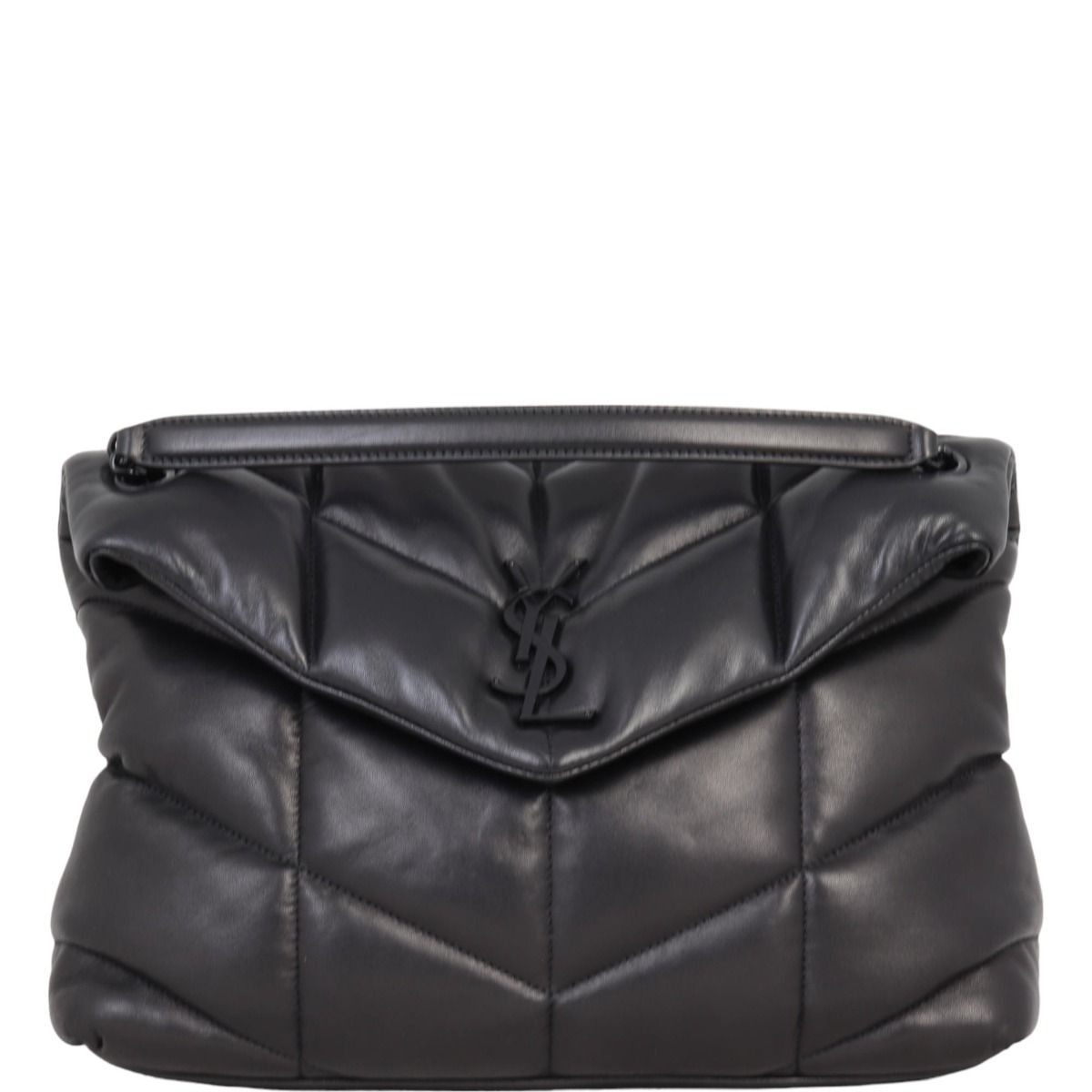 Loulou puffer medium bag in quilted lambskin deals