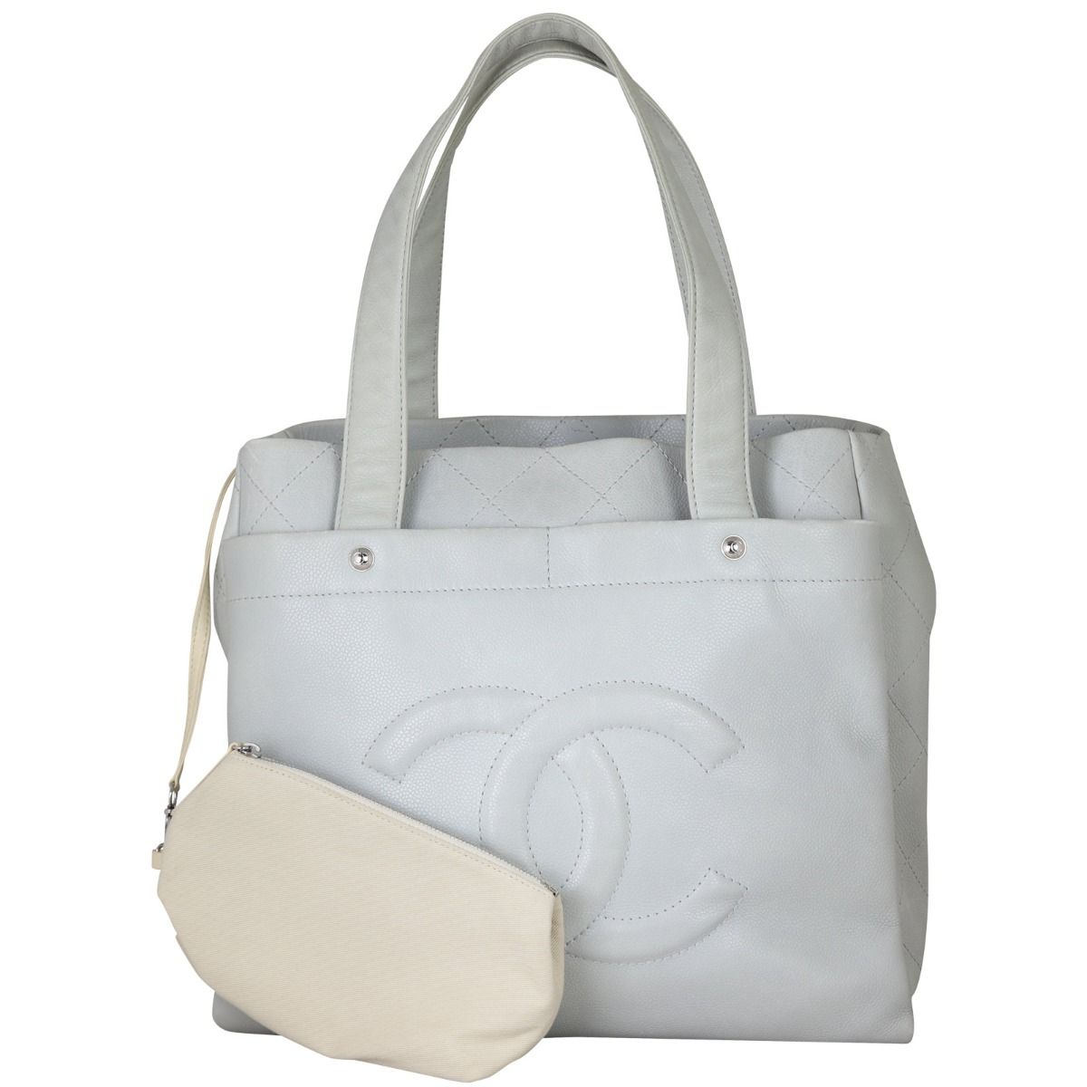 Grey chanel tote bag outlet