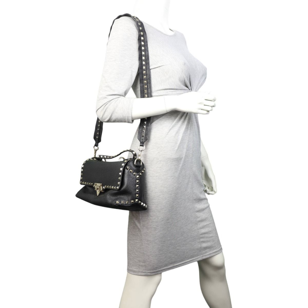 Valentino rockstud top handle bag top