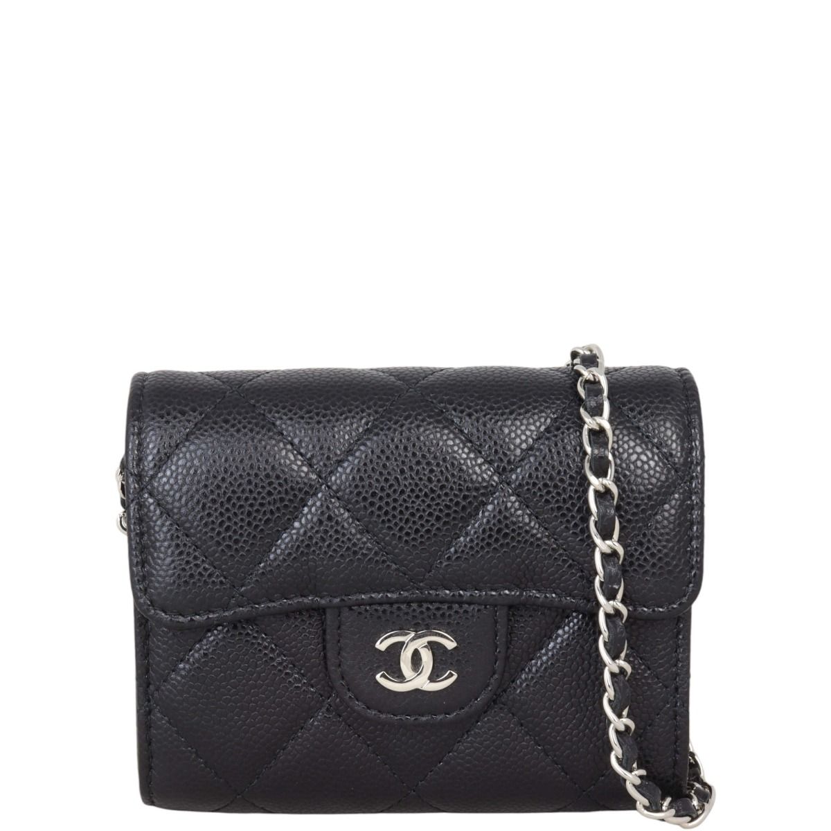 Chanel card holder caviar leather new arrivals