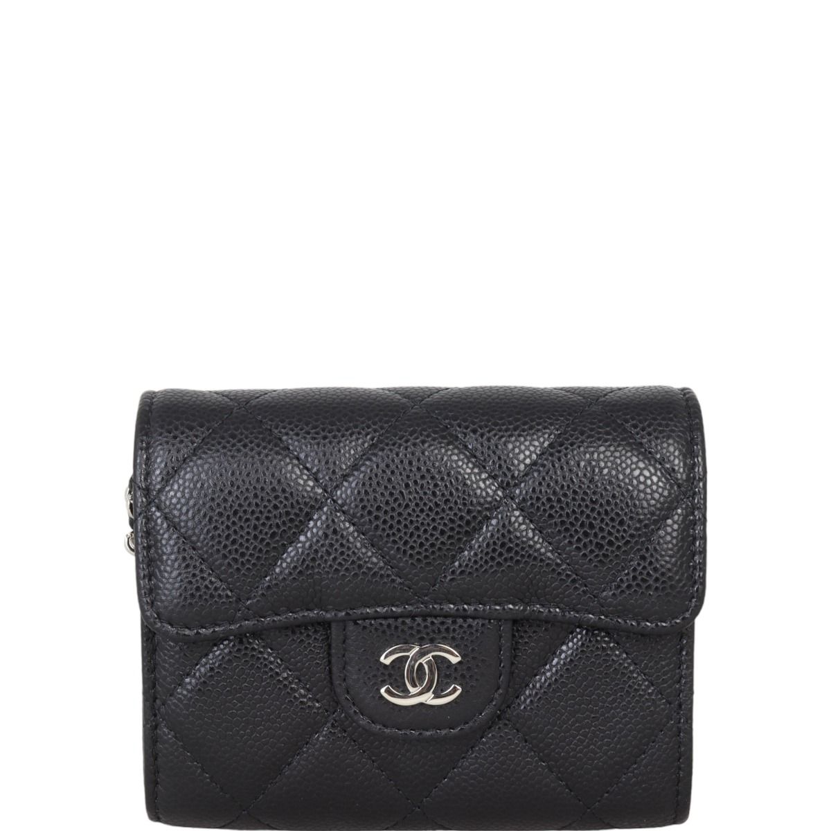 Chanel CC Card Holder on Chain Black