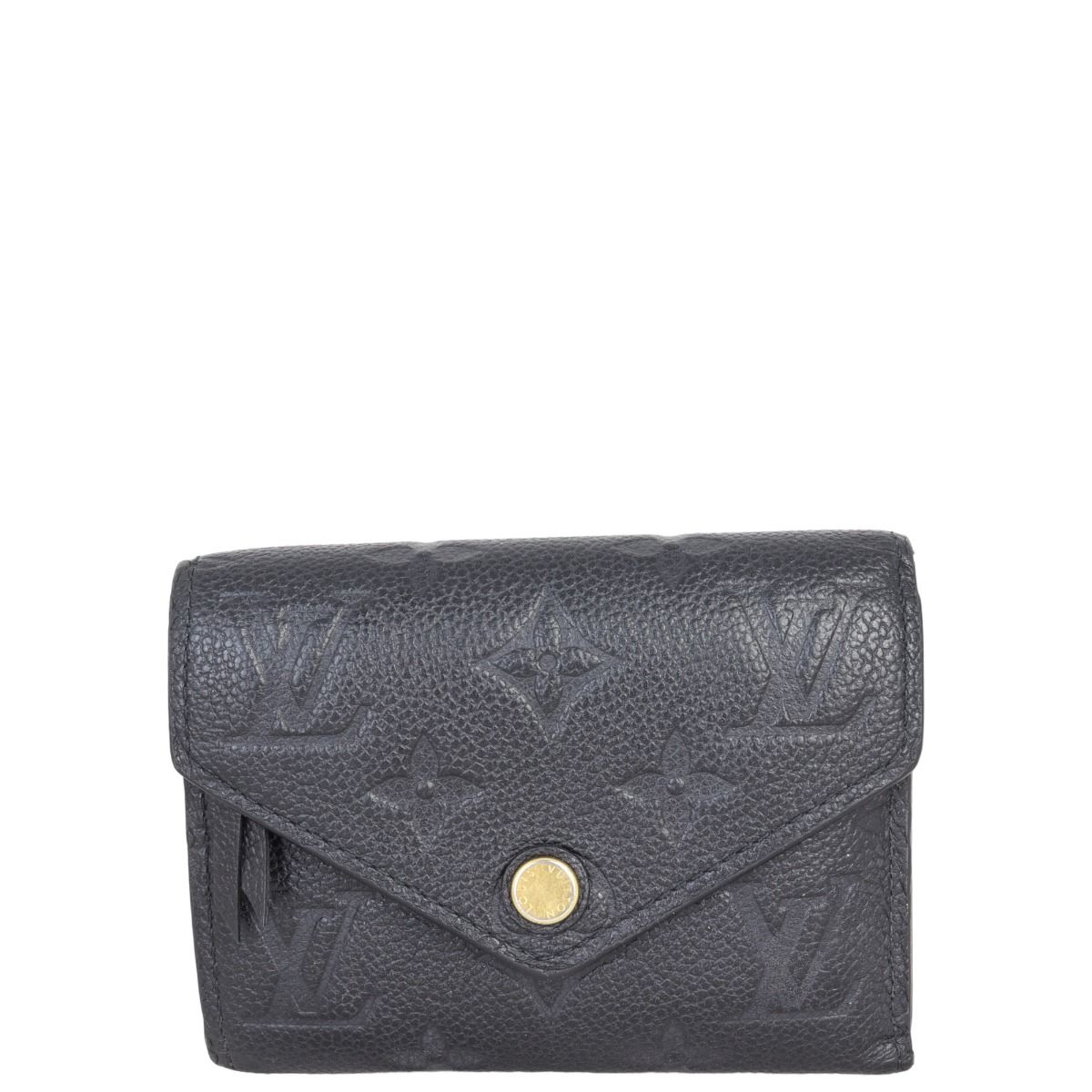 Louis Vuitton Card Holder Monogram Empreinte Black in Cowhide Leather with  Gold-tone - US