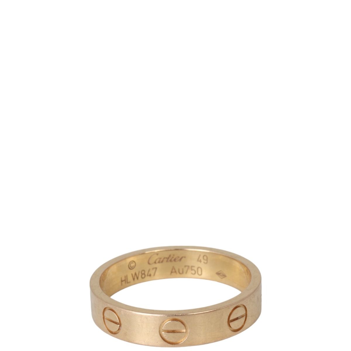 Cartier wedding store band rose gold