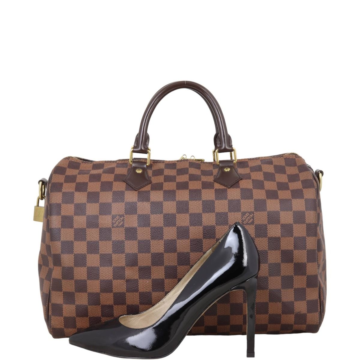 Louis vuitton speedy 35 bandouliere damier ebene shop