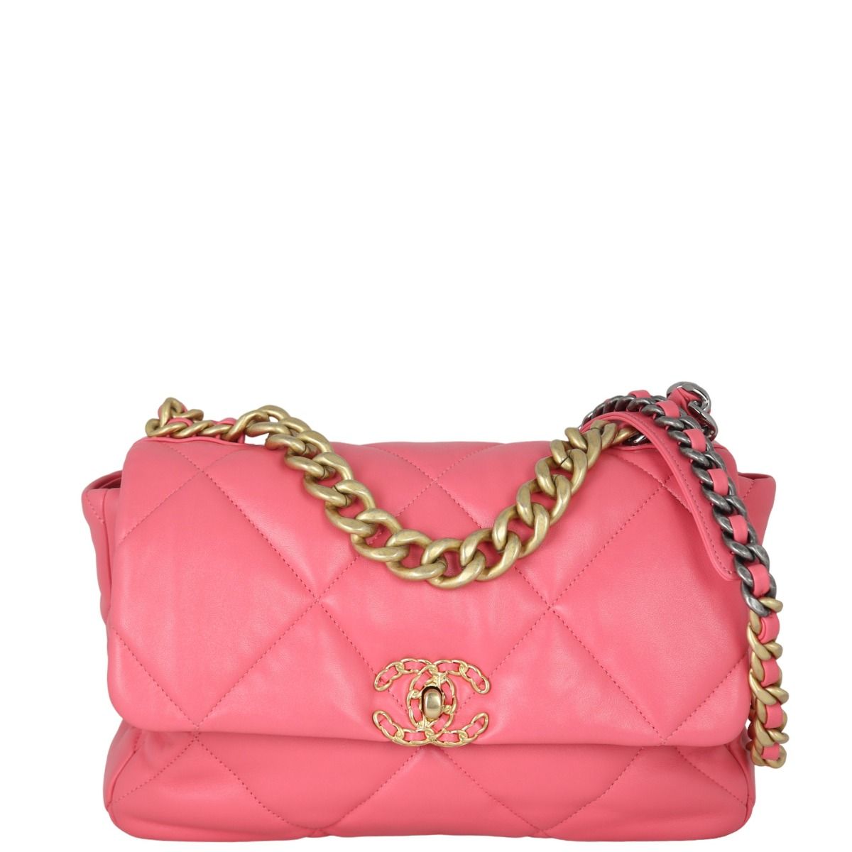 Chanel 19 Flap Bag Large Pink