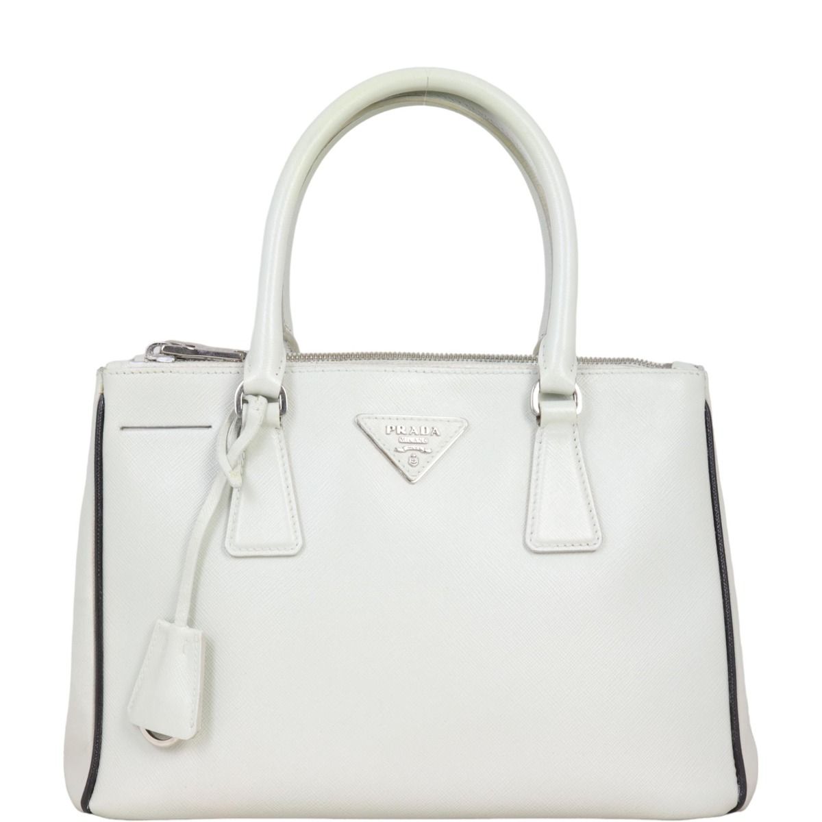 Small white prada bag hot sale
