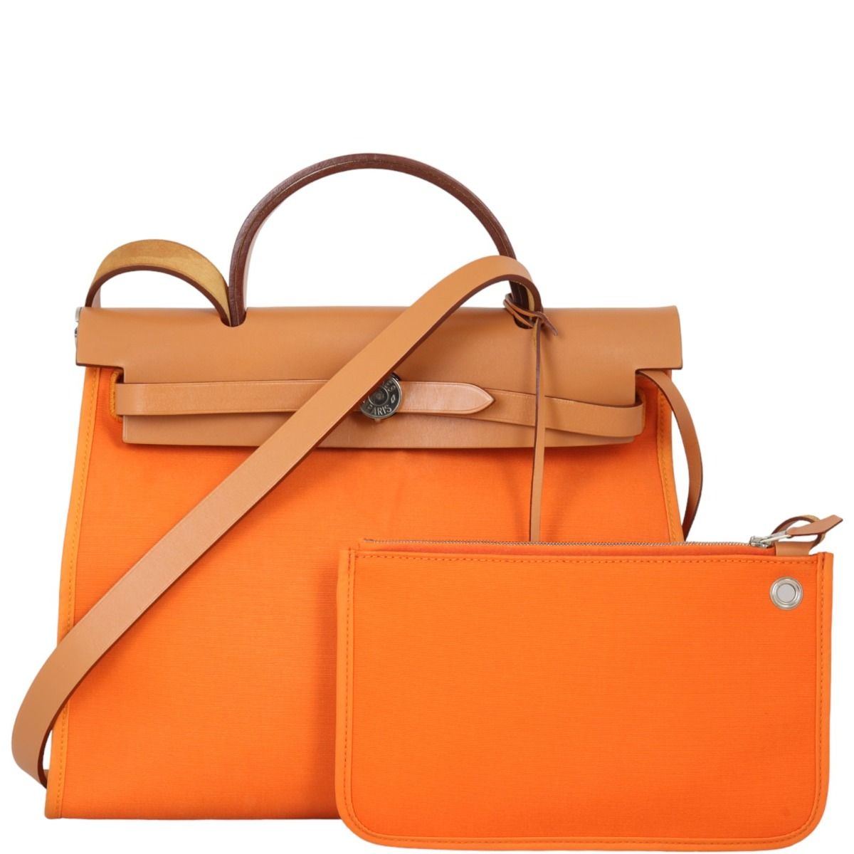 Hermes herbag orange top