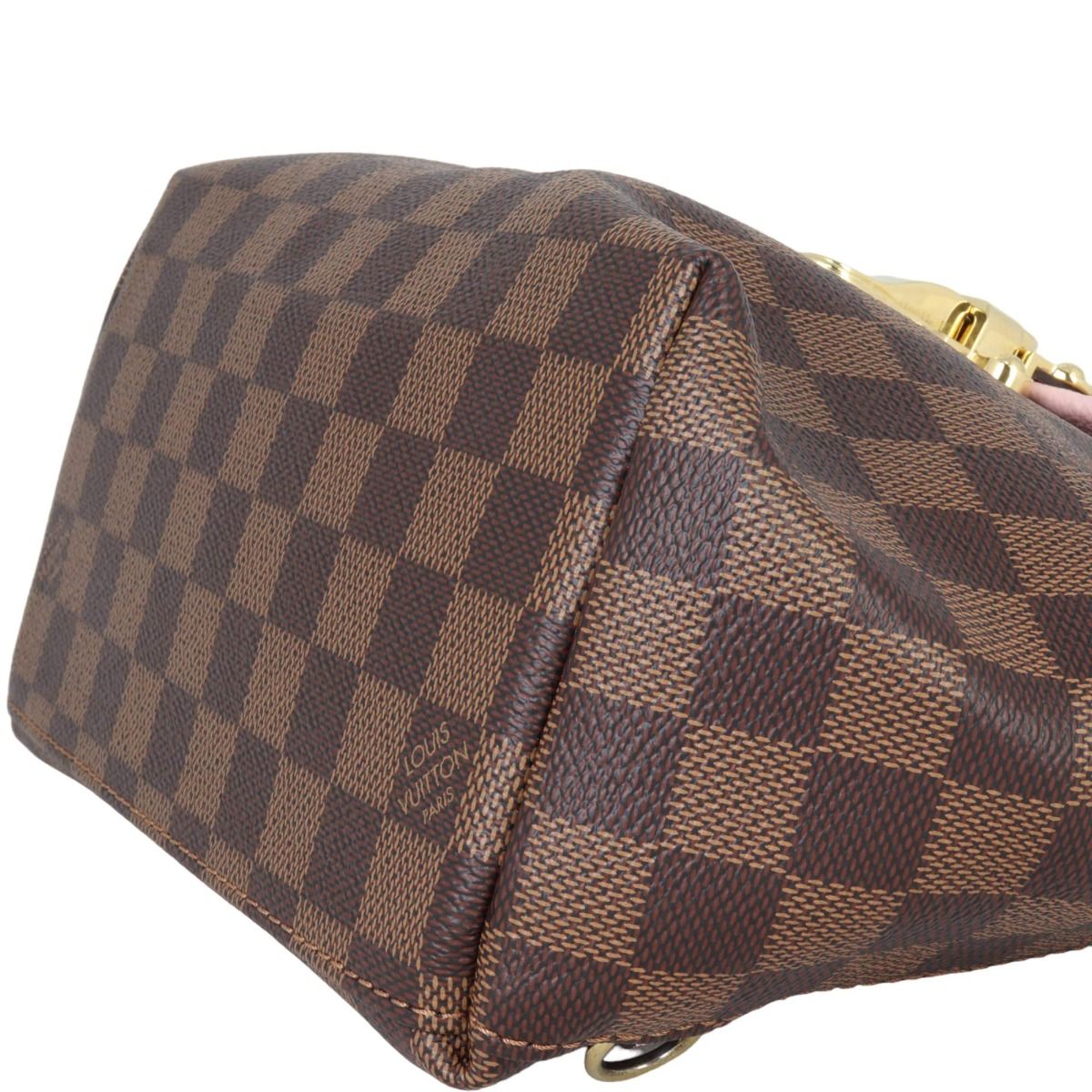 Louis Vuitton Clapton Handbag Damier and Leather PM For Sale at