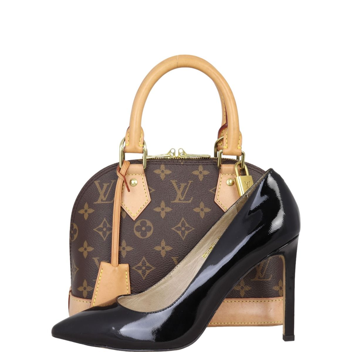 Louis Vuitton Alma BB Monogram Vachetta Leather