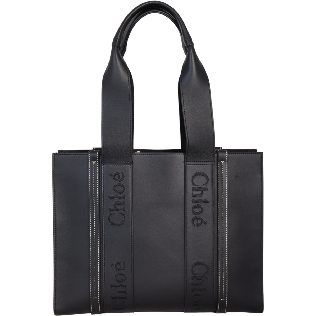 Chloe black leather bag deals