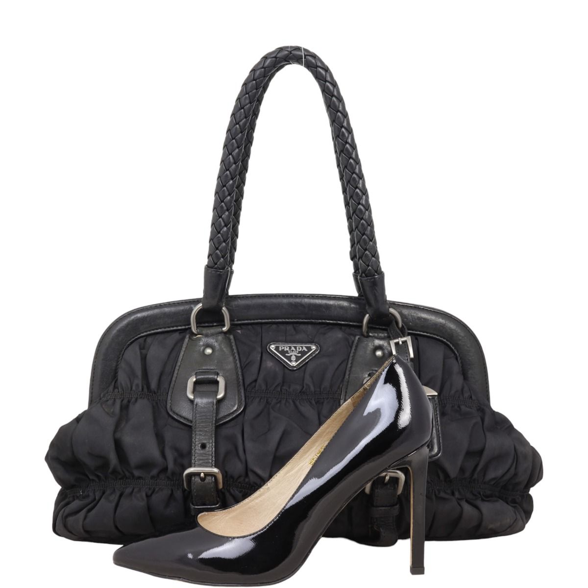 Prada tessuto gaufre tote sales