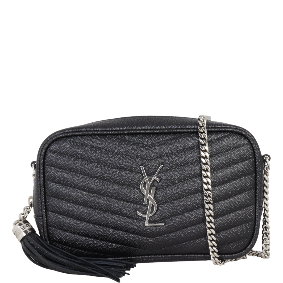 Saint Laurent Lou Camera Bag Quilted Leather Black-tone Black in Calfskin  with Black-tone - US