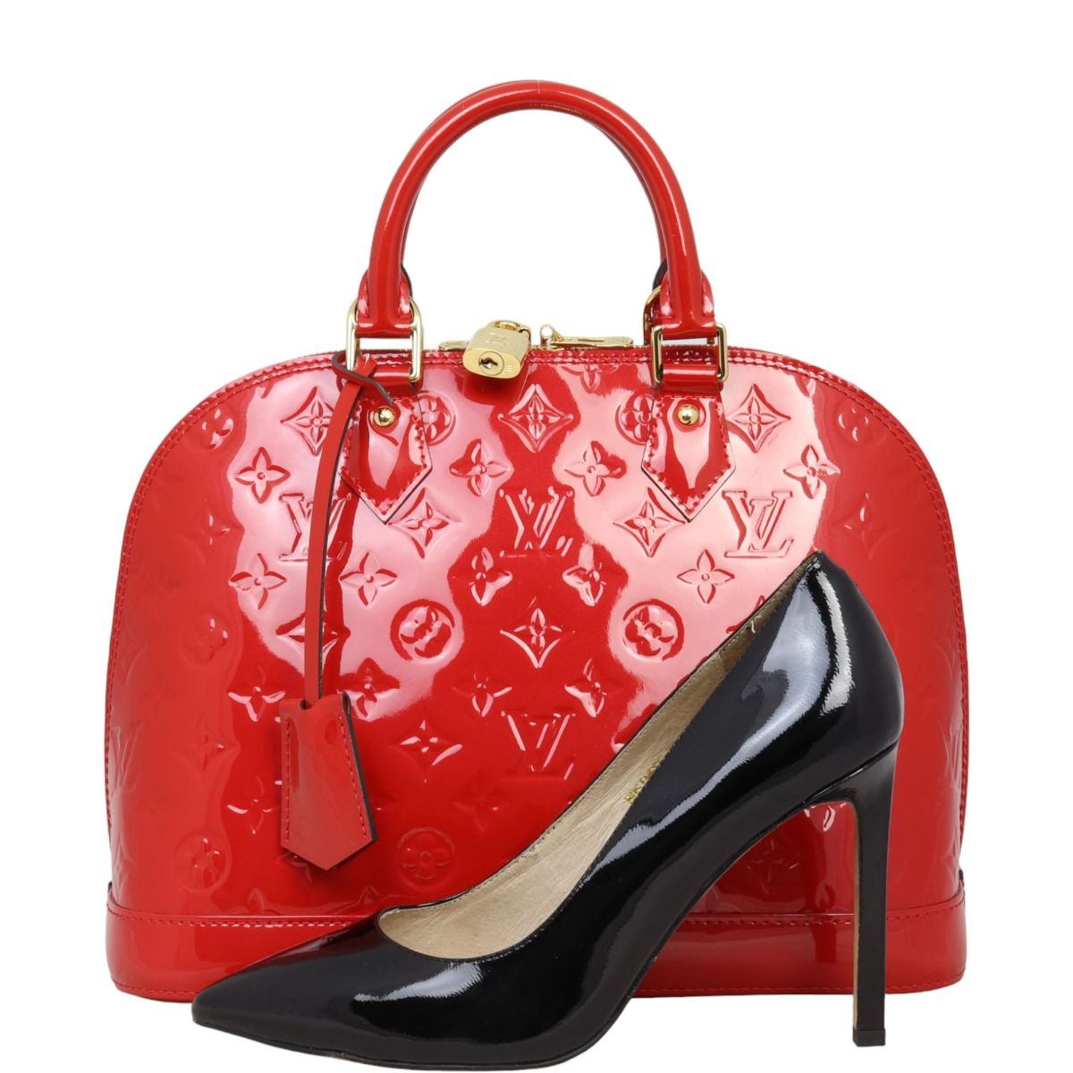 Lv pink and red bag on sale