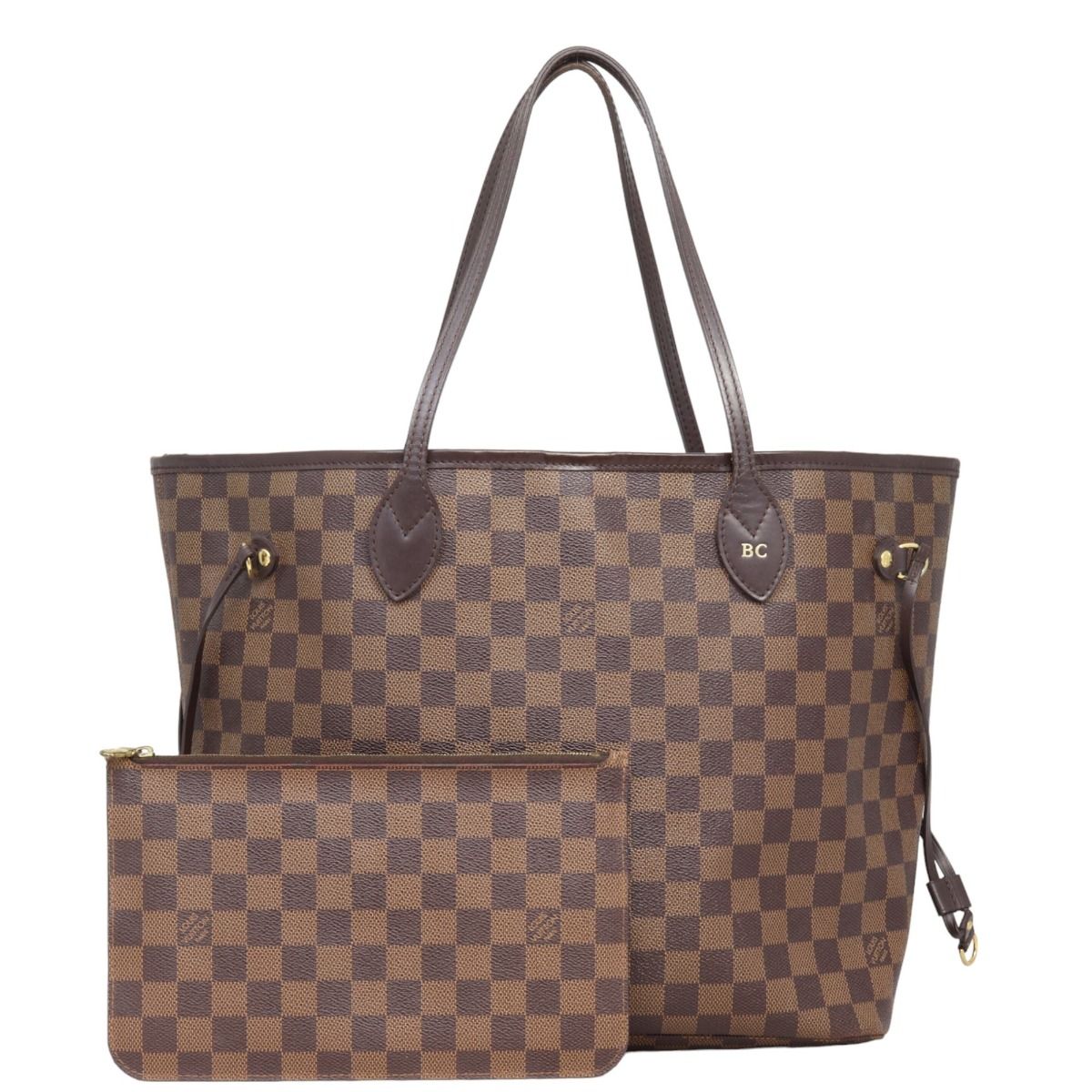 Louis Vuitton Neverfull MM Damier Ebene hot stamping