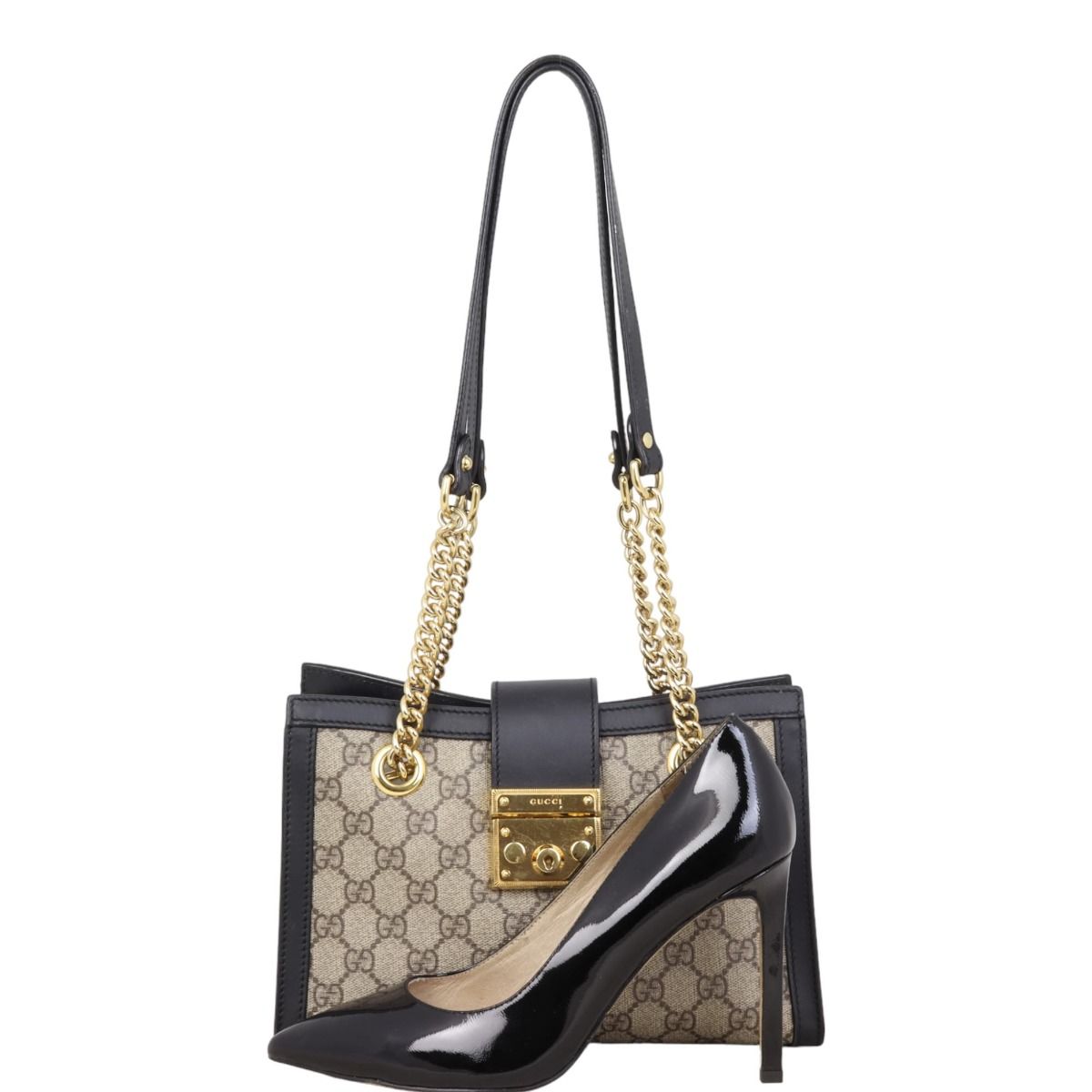 Gucci padlock tote deals