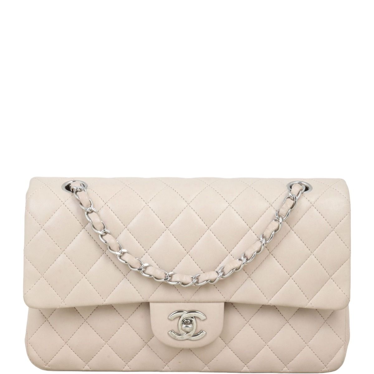 Chanel Classic Double Flap Medium Light Beige