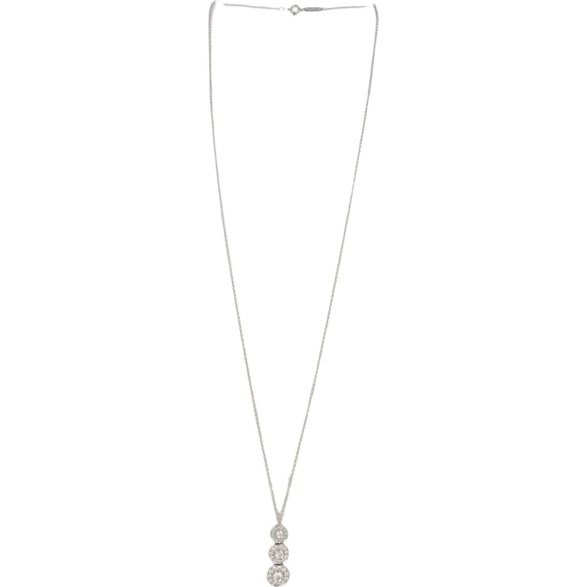 Platinum necklace outlet with diamond pendant