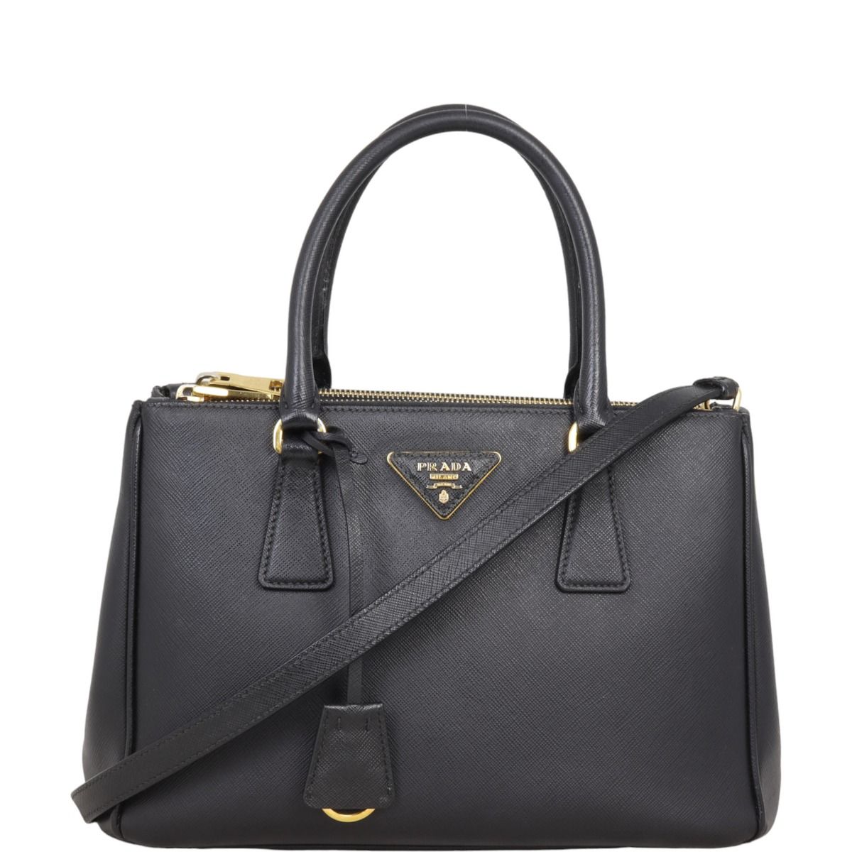 Prada double zipper bag online