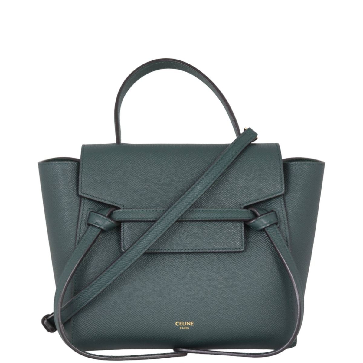 Celine nano belt bag green top