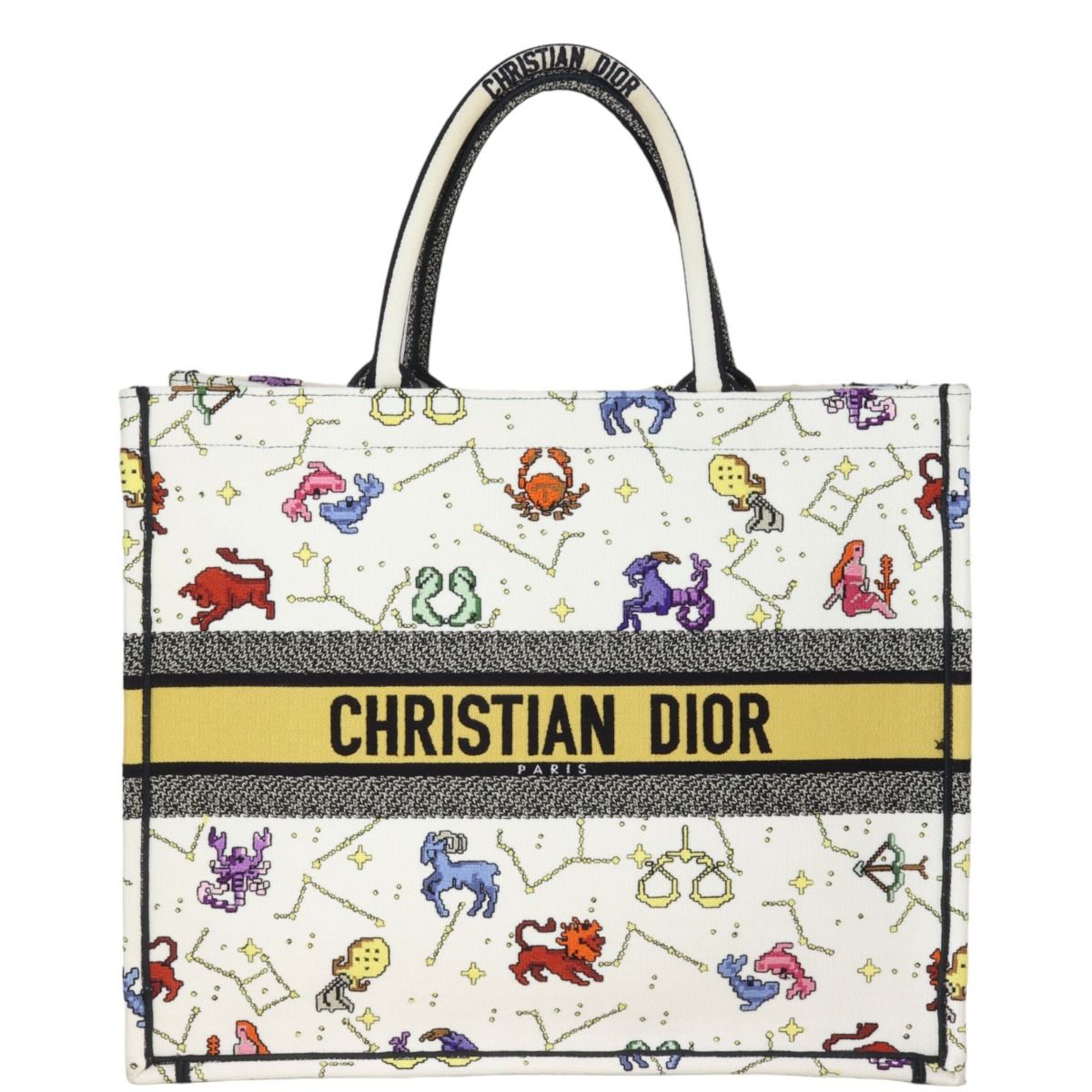 【Dior】Dior large book tote★ディオール【ランク:A】 Large Dior Book Tote Ecru and Gray Toile de Jouy Embroidery