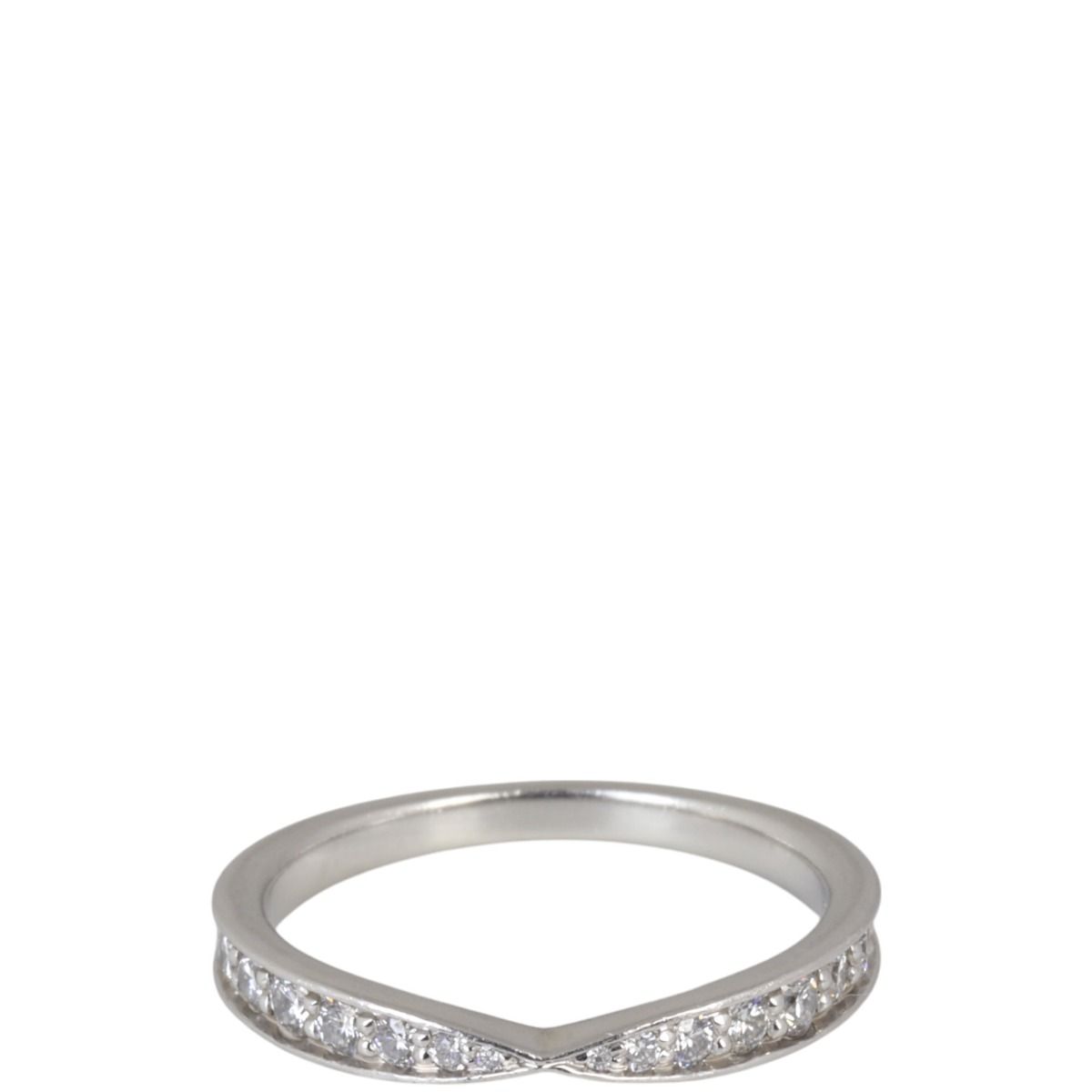 Tiffany Co Harmony Platinum Diamond Wedding Band 1.8mm