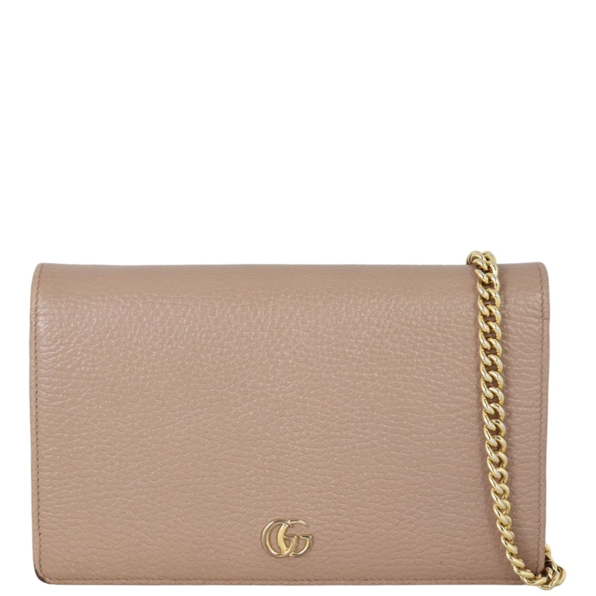 Gucci gg marmont leather chain wallet 2025