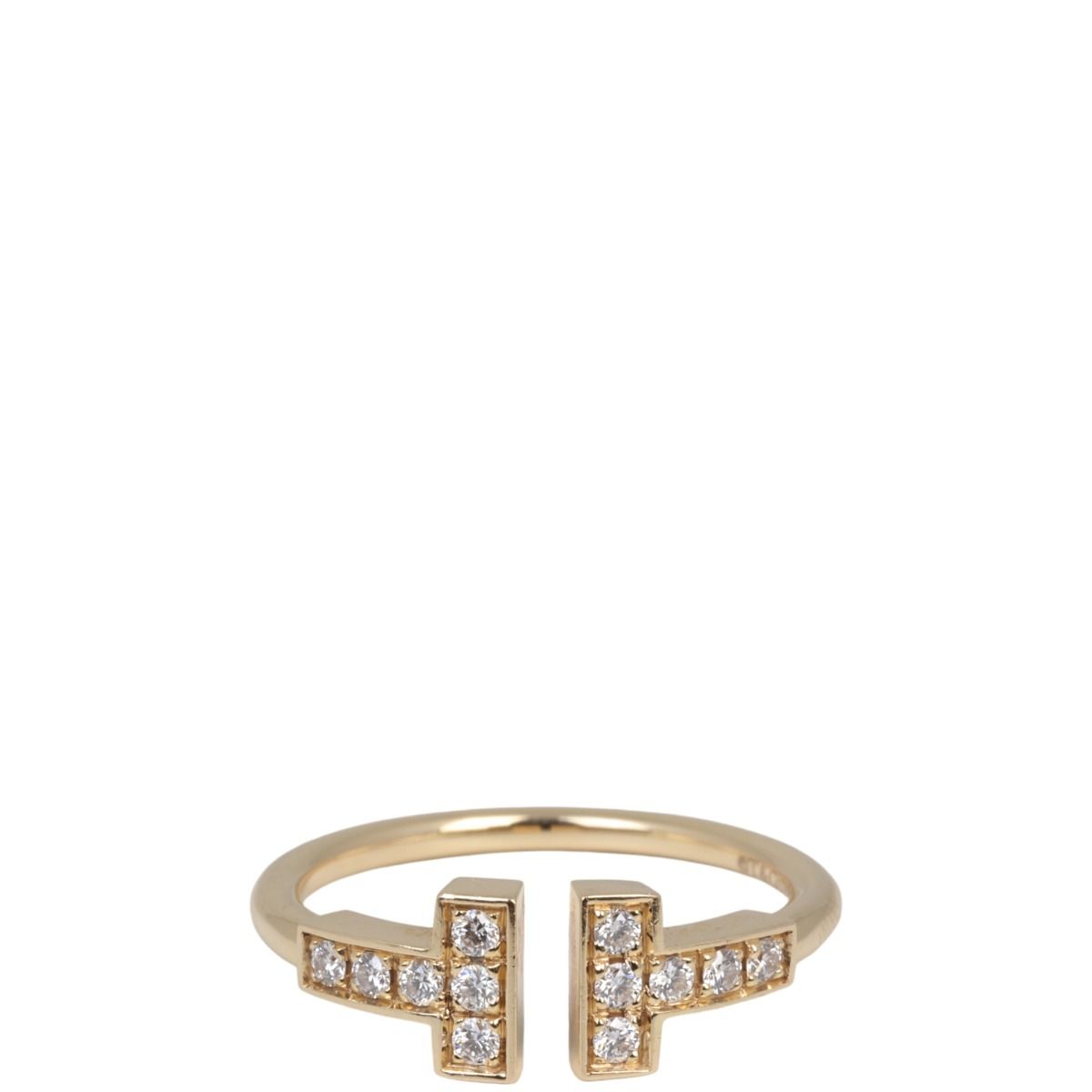 Tiffany t rose gold wire ring top