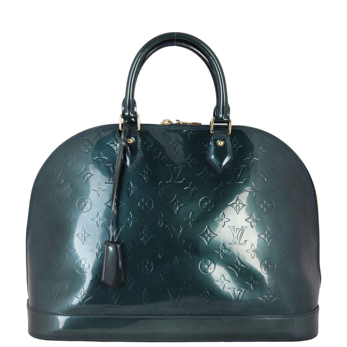 Louis Vuitton, Bags, Louis Vuitton Dark Green Monogram Vernis Alma Gm Bag
