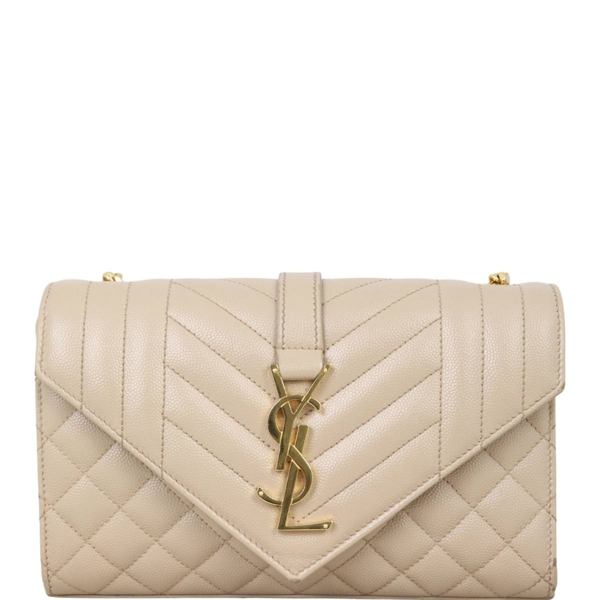 Ysl small envelope chain bag top