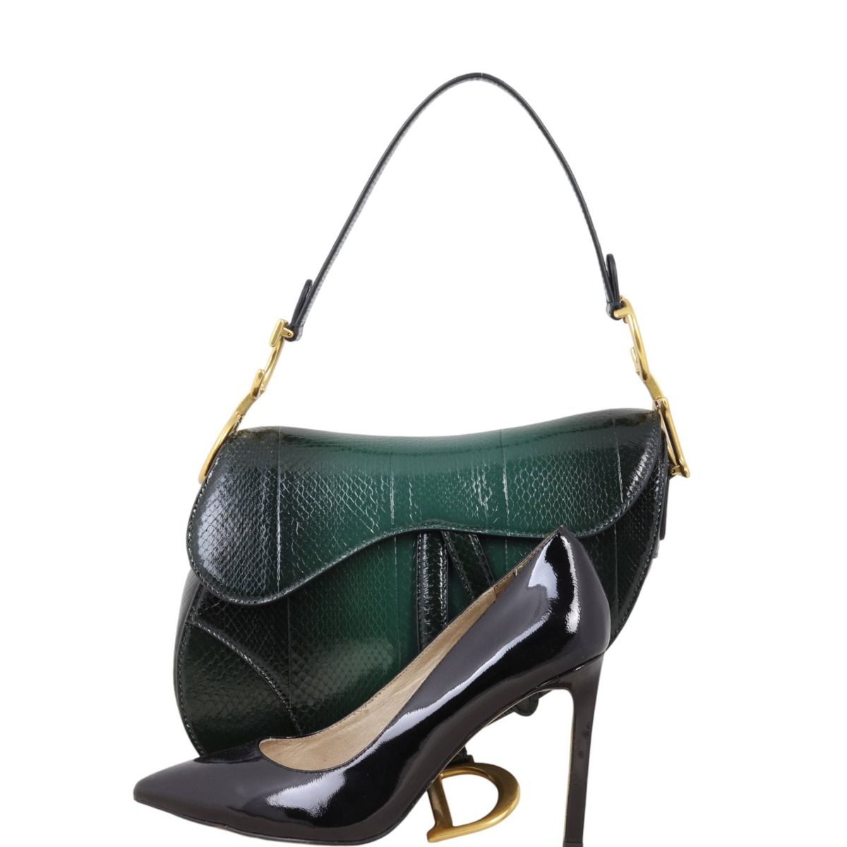 Dior Saddle Bag Python Medium