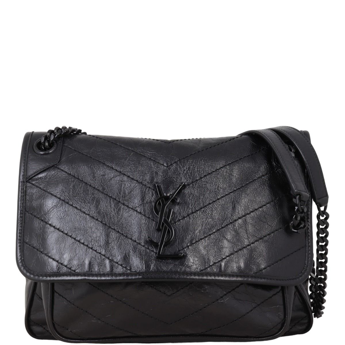 Saint laurent niki medium leather shoulder bag outlet