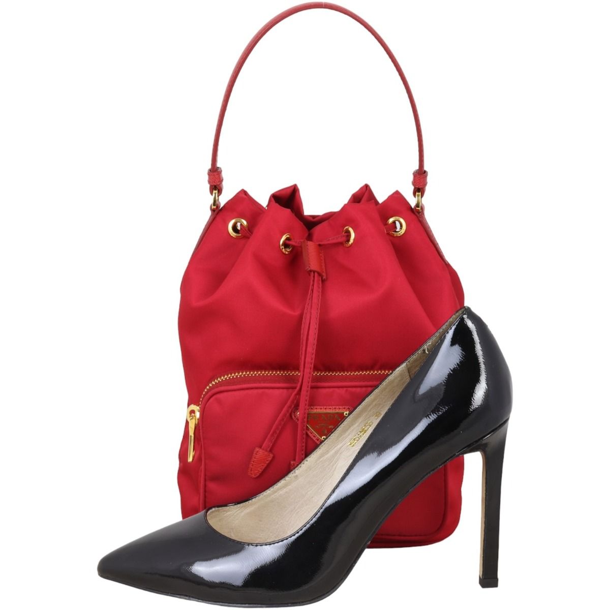 Prada bucket bag red shop