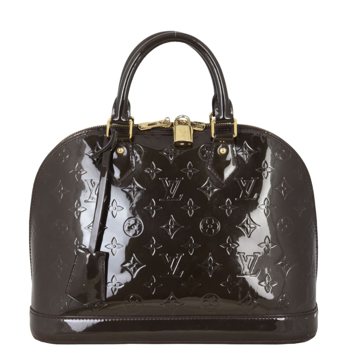 Louis Vuitton Alma PM Monogram Vernis Dark Brown