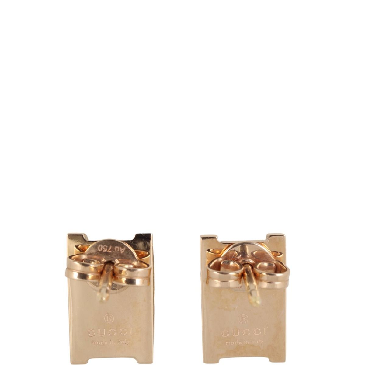 Gucci Icon Twirl 18k Yellow Gold Stud Earrings
