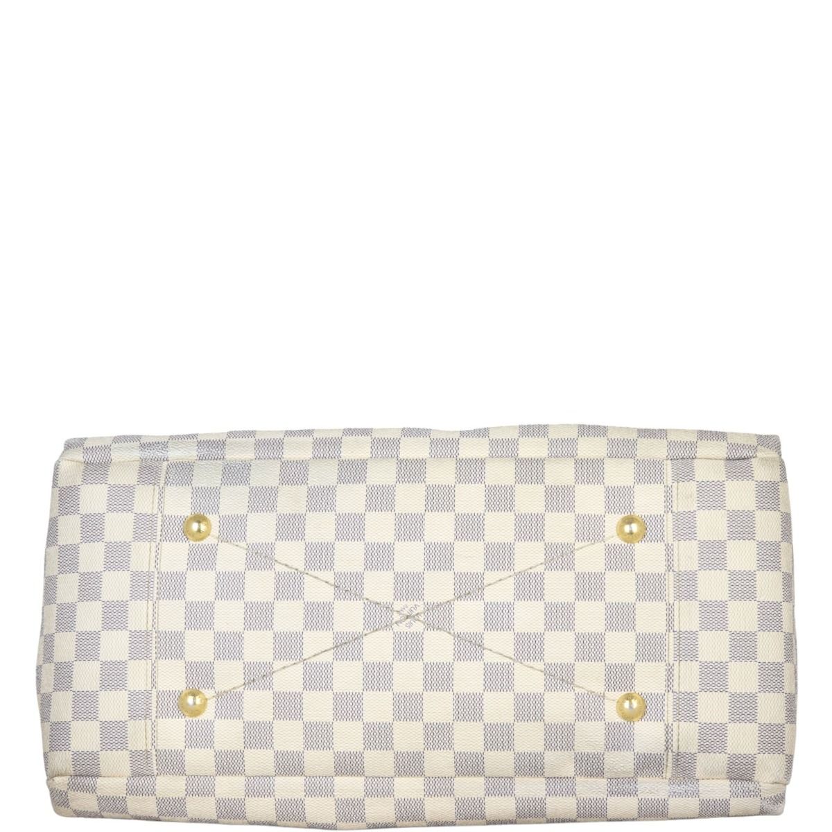 Louis Vuitton, Large Artsy Damier Azur Canvas Bag, cream…