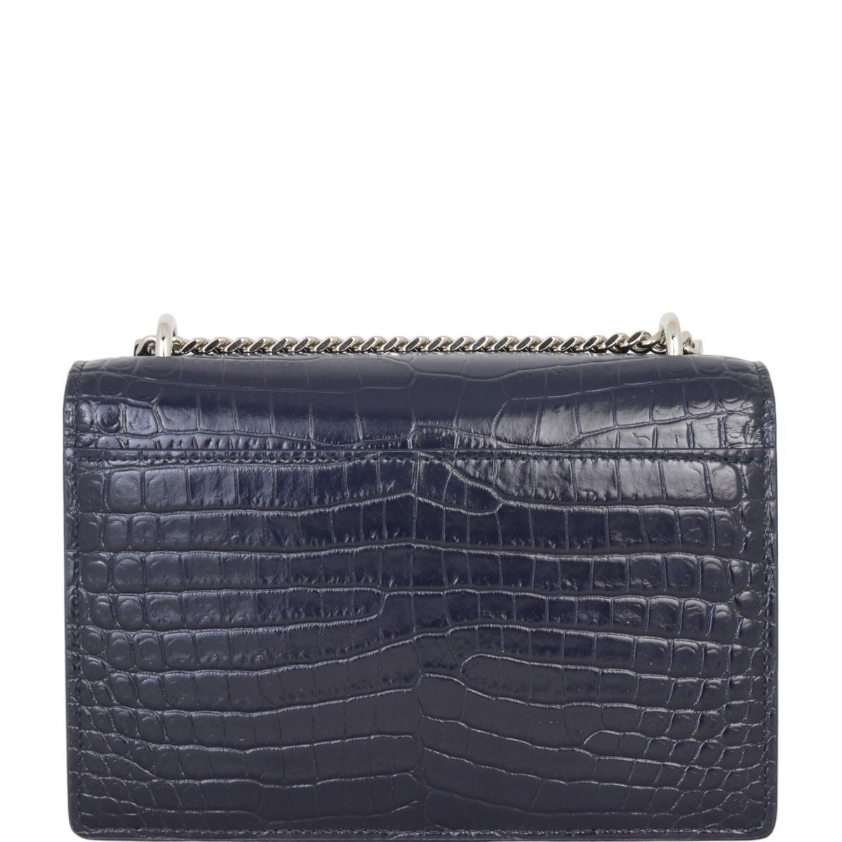 Saint Laurent Sunset Mini Croc Embossed