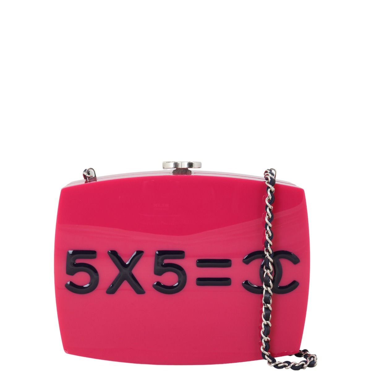 Chanel plexiglass clutch hotsell