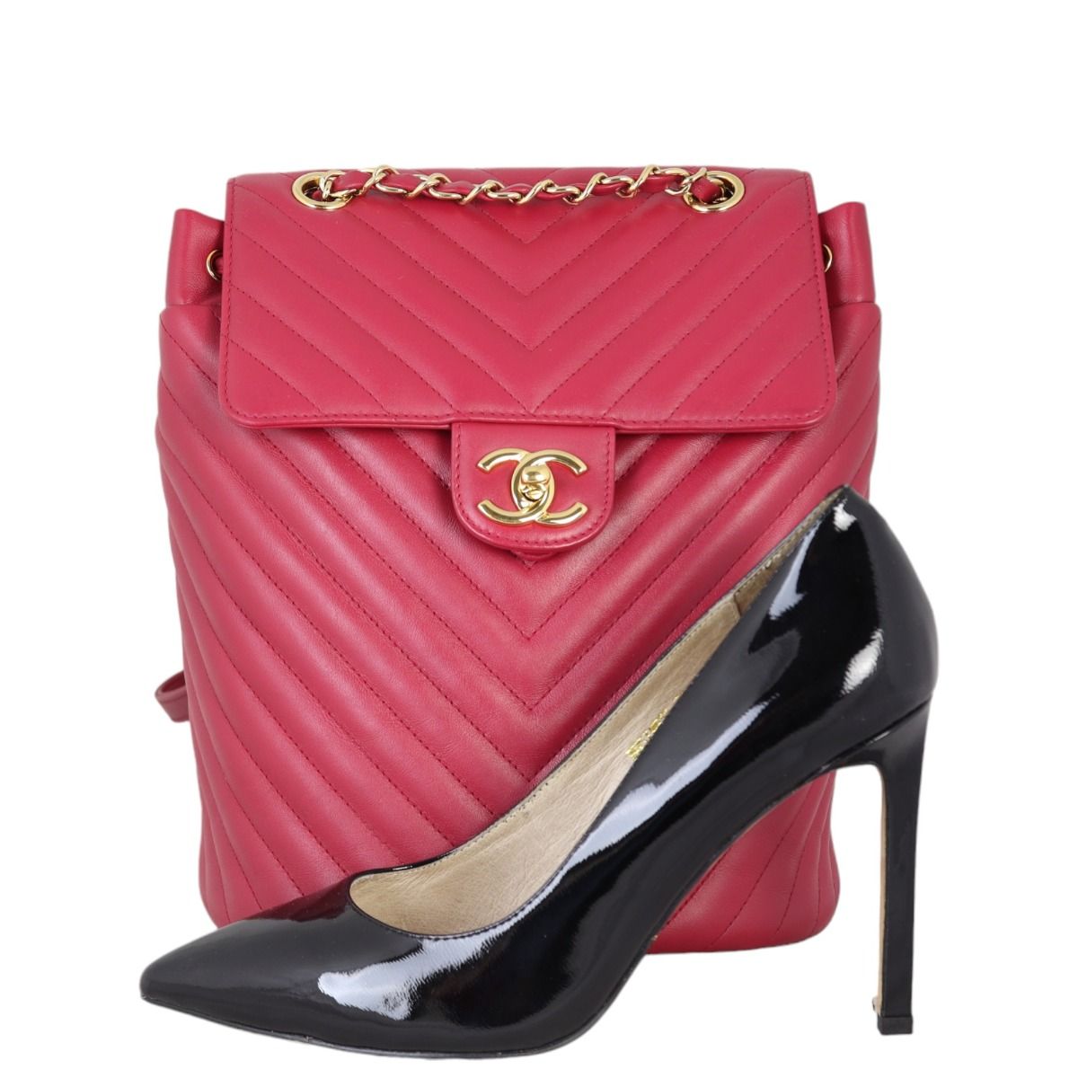 Chanel urban spirit backpack chevron new arrivals