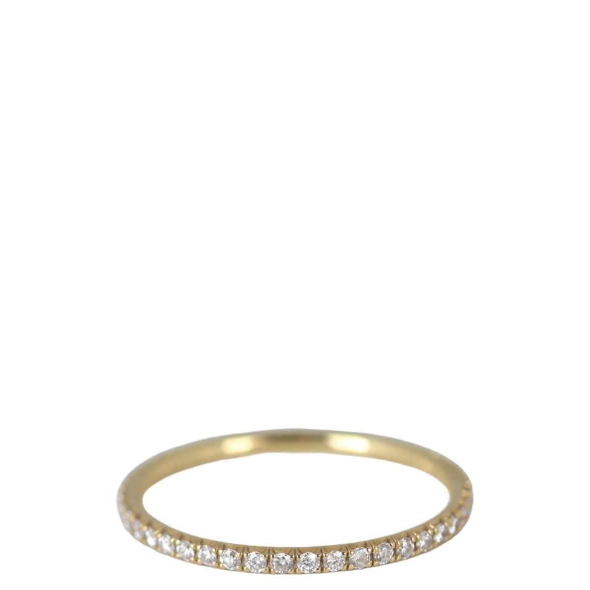 Tiffany Co Metro Full Eternity 18k Yellow Gold Diamond Ring