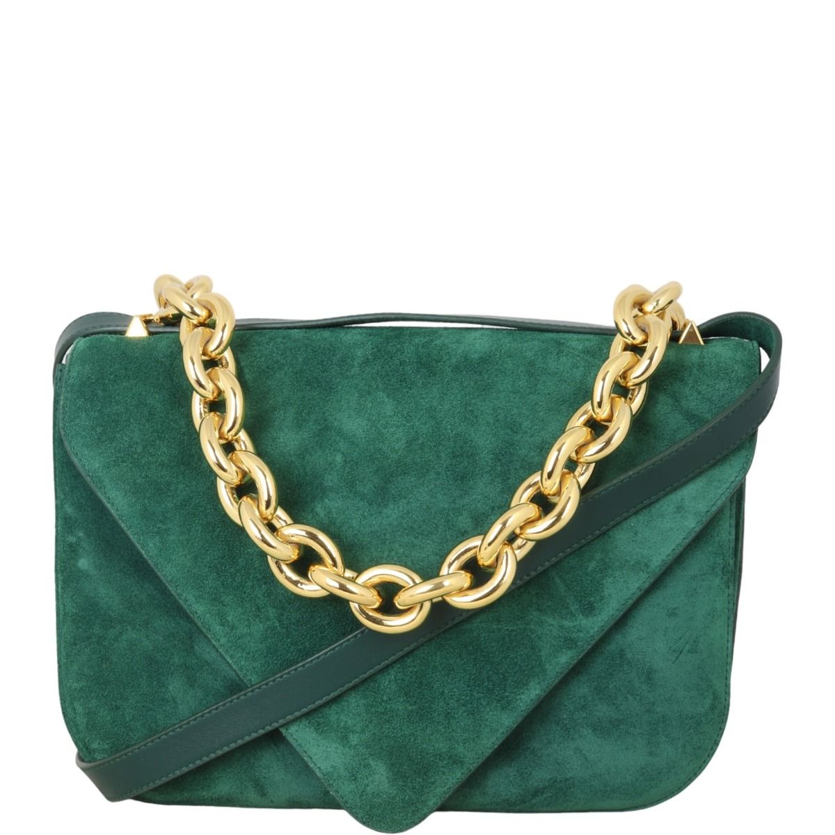 Green suede bag outlet
