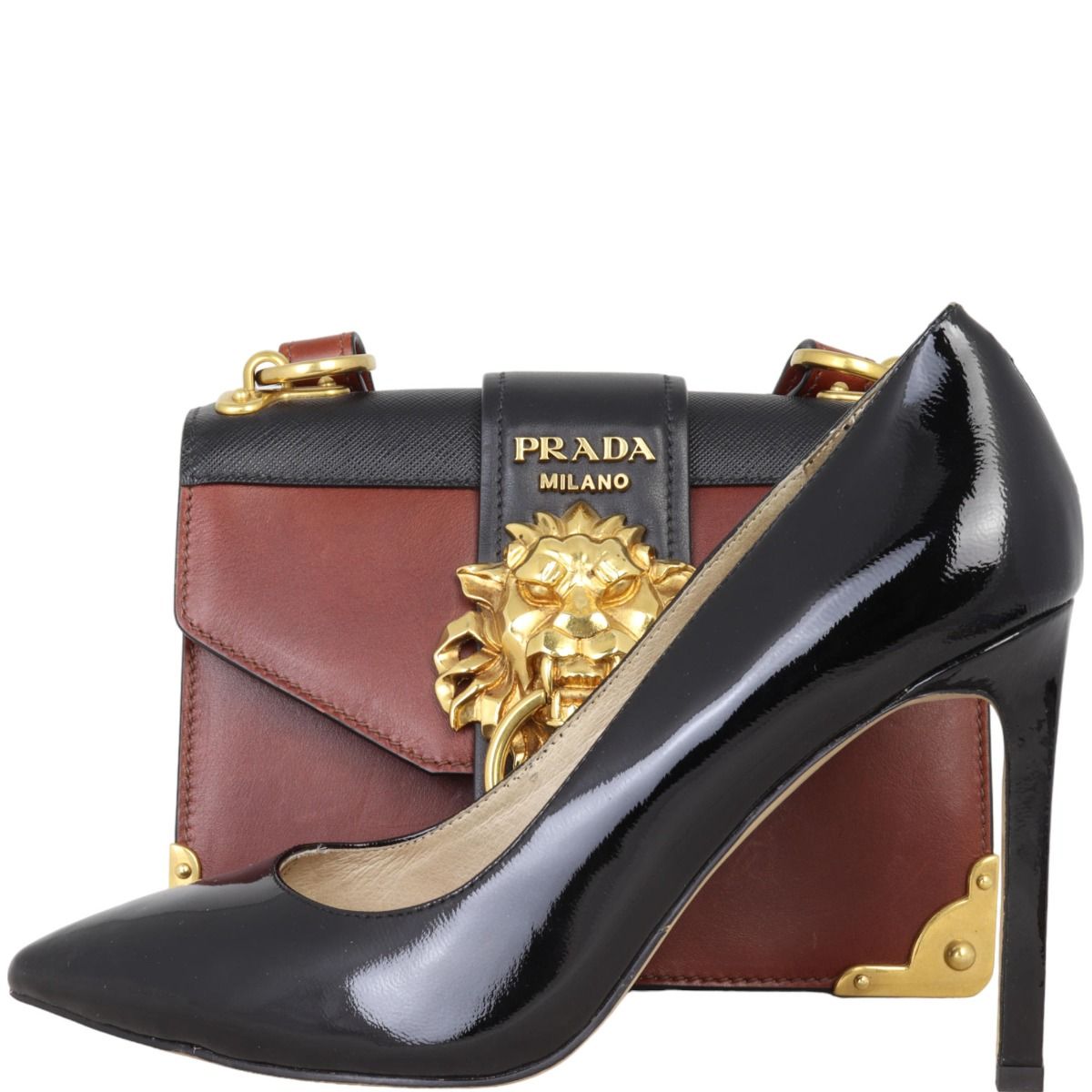 Prada cahier bag lion on sale