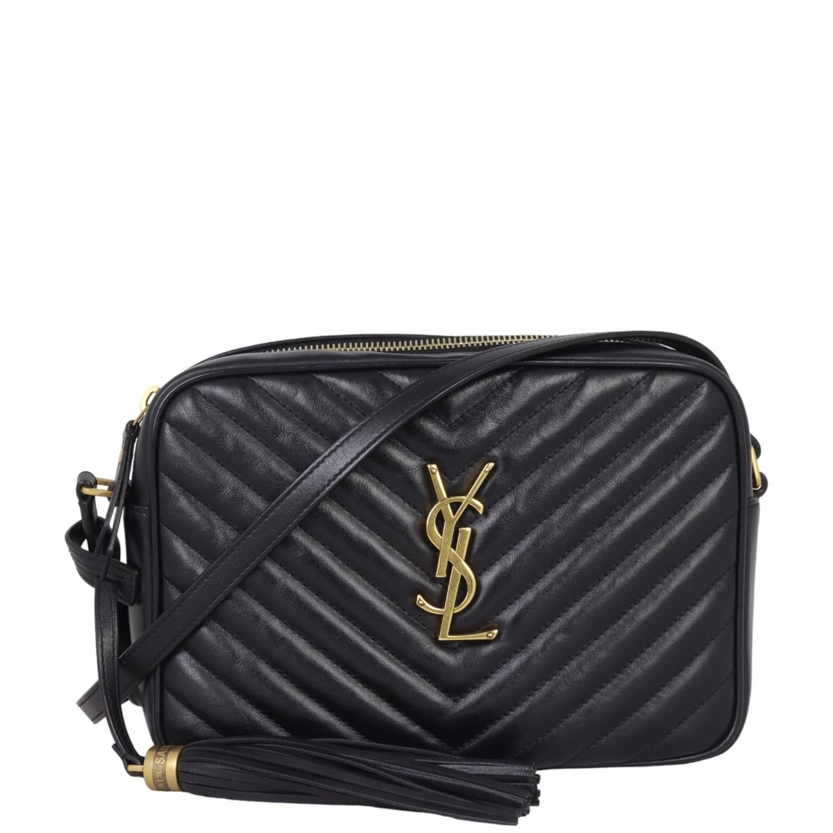 Ysl lou camera discount bag black on black