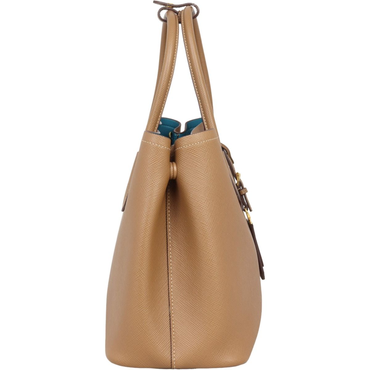 Prada saffiano double bucket bag store