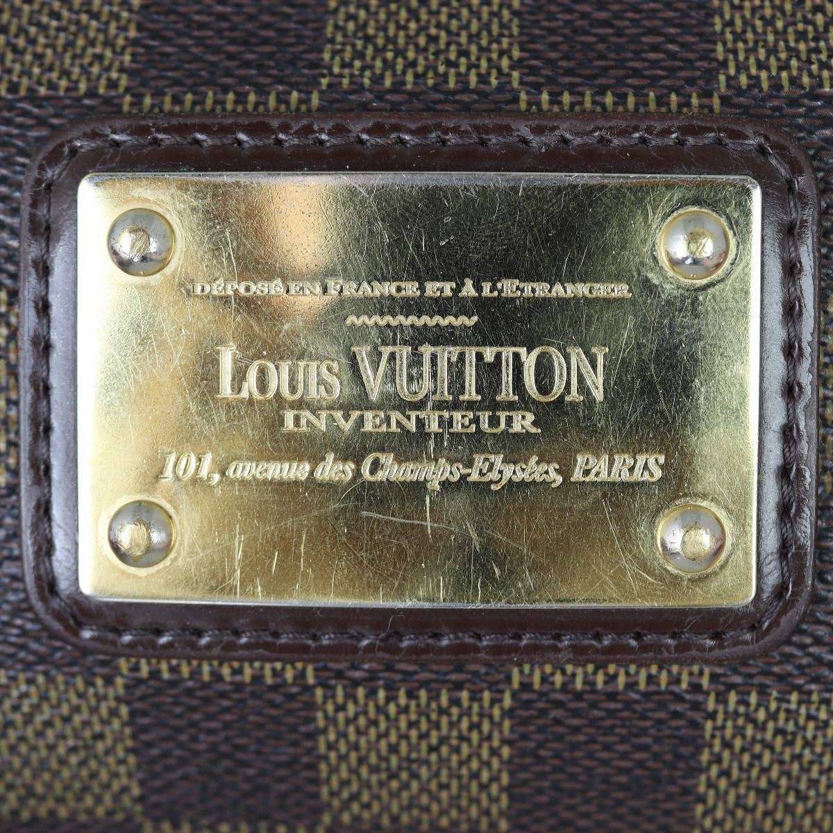 LOUIS VUITTON - EVA CLUTCH IN DAMIER EBENE – RE.LUXE AU