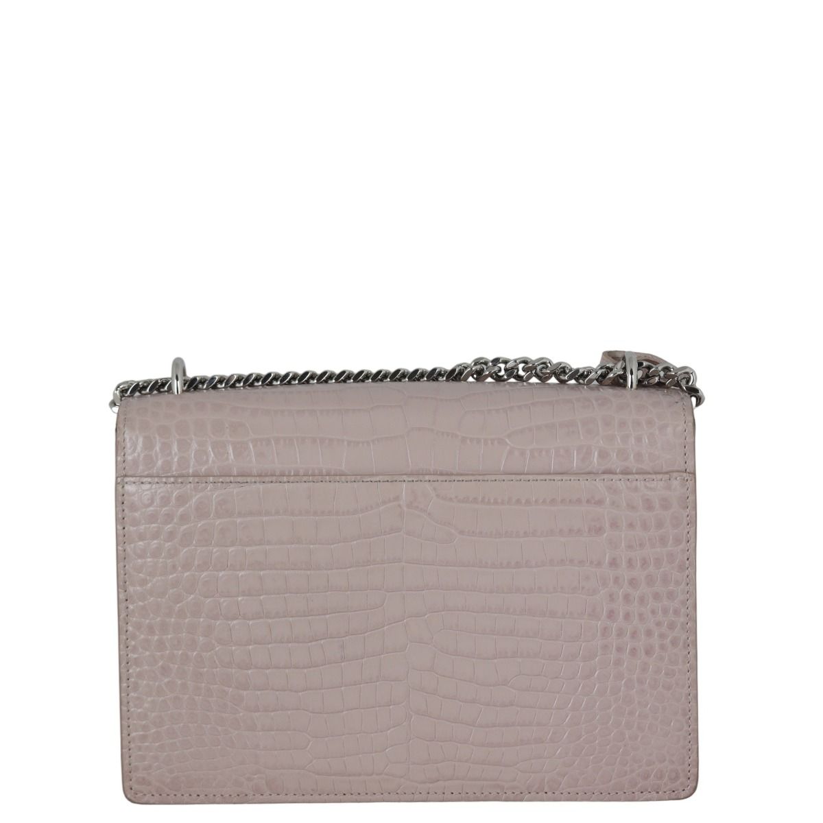 Saint Laurent Sunset Medium Croc Embossed