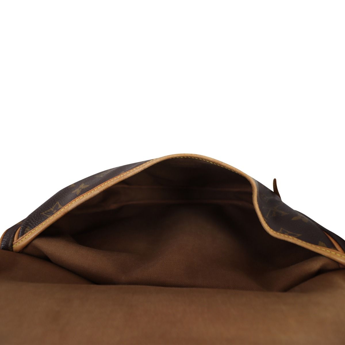 LOUIS VUITTON vintage Saumur 30 Monogram Brown Leather Cloth ref.56037 -  Joli Closet