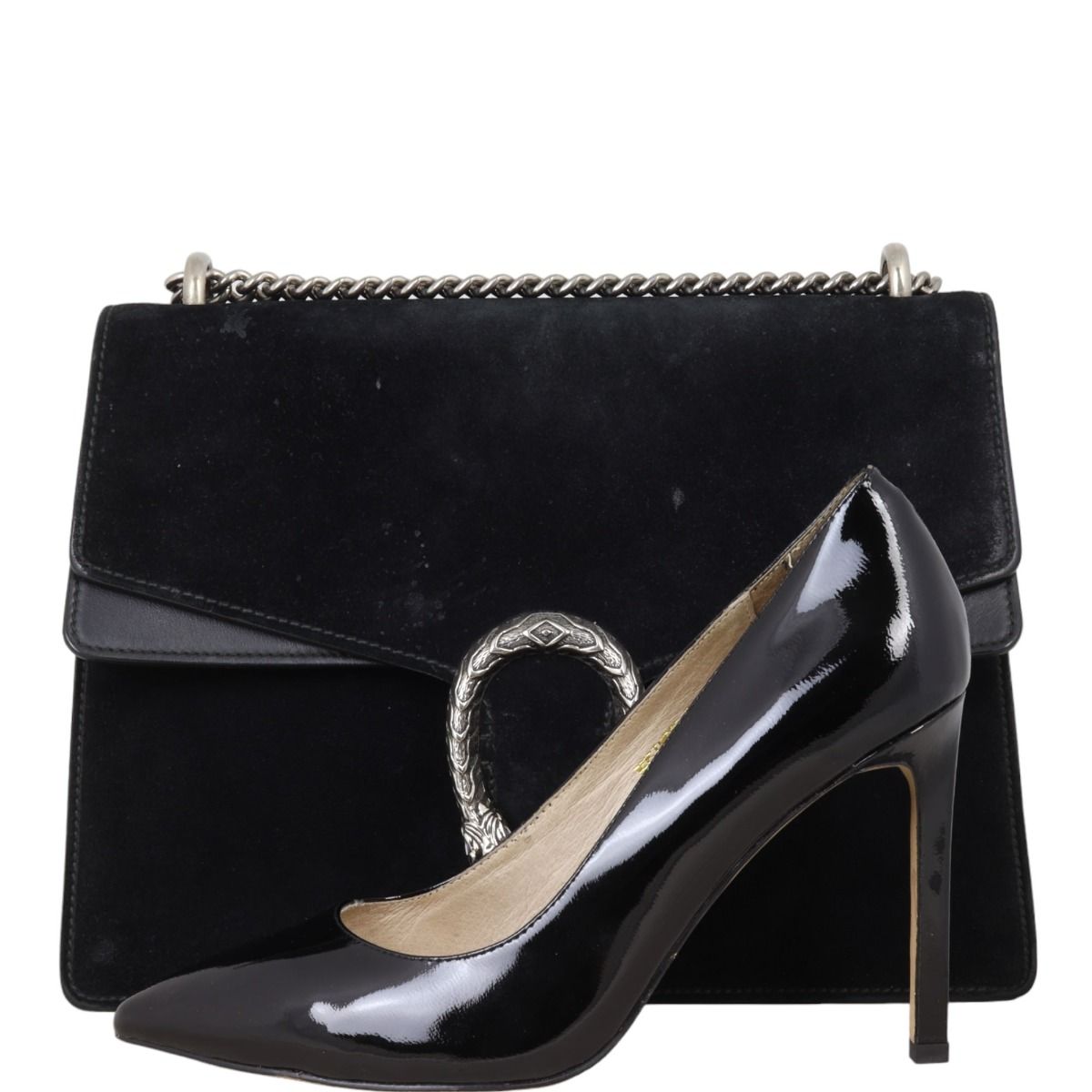 Gucci dionysus black suede medium clearance