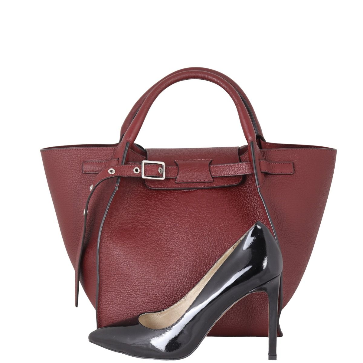 Celine small big bag burgundy hotsell