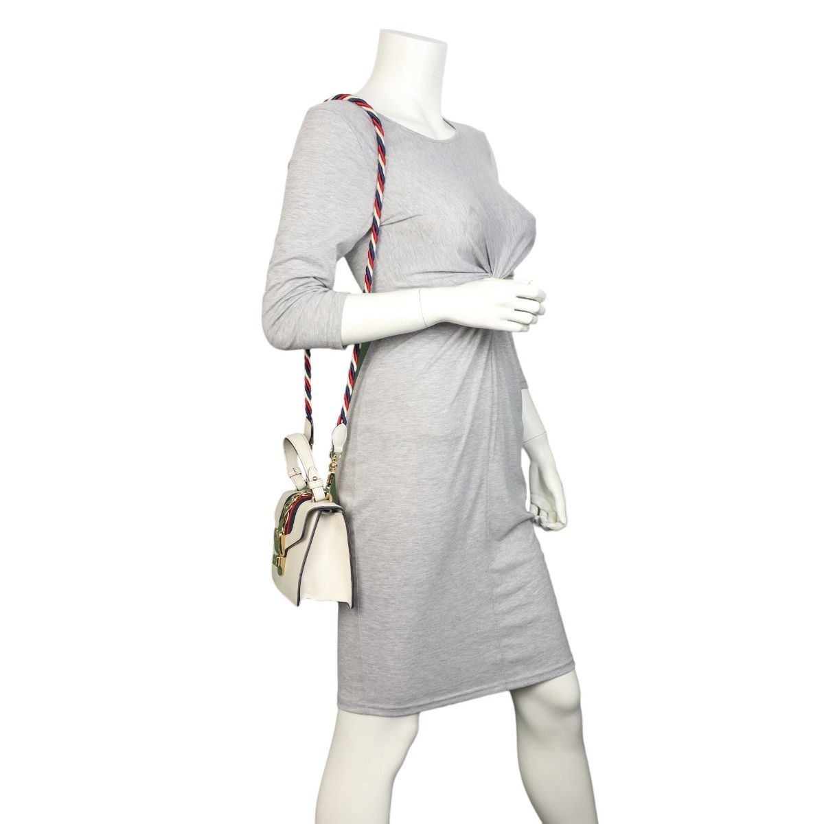 Gucci white mini sylvie bag discount