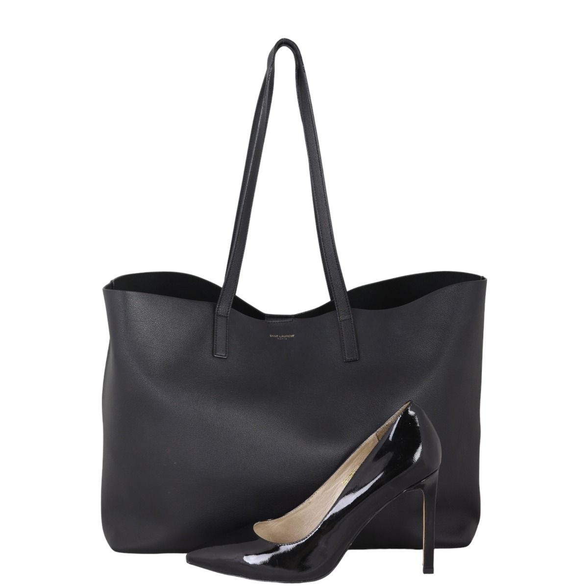 Saint laurent shopping leather tote 2025